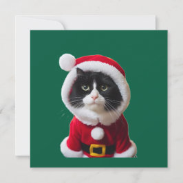 Convites Gato de Natal bonito