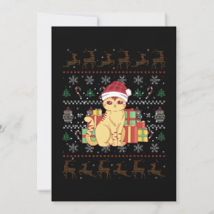 Convites Gato de Natal Presente Feio de Natal