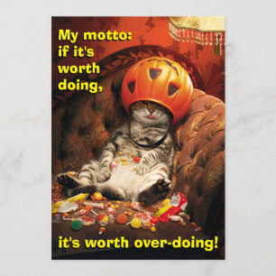 Convites Gato Debaixo do Balde de Doces