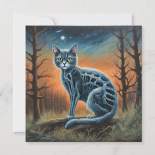 Convites Gato Esqueleto