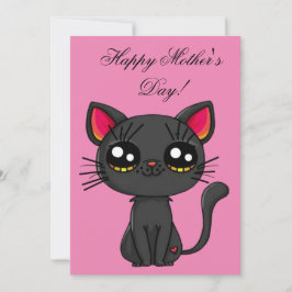 Convites Gato Feliz Dia das Mães