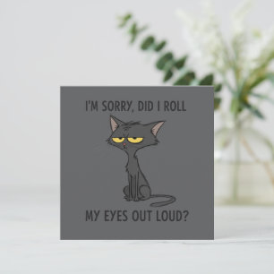 Convites Gato Gatinho Será Que Eu Rolei Meus Olhos Em Voz A