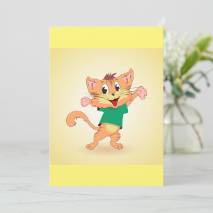 Convites Gato Groovy