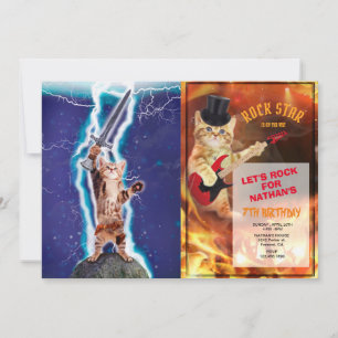 Convites Gato guerreiro trovão