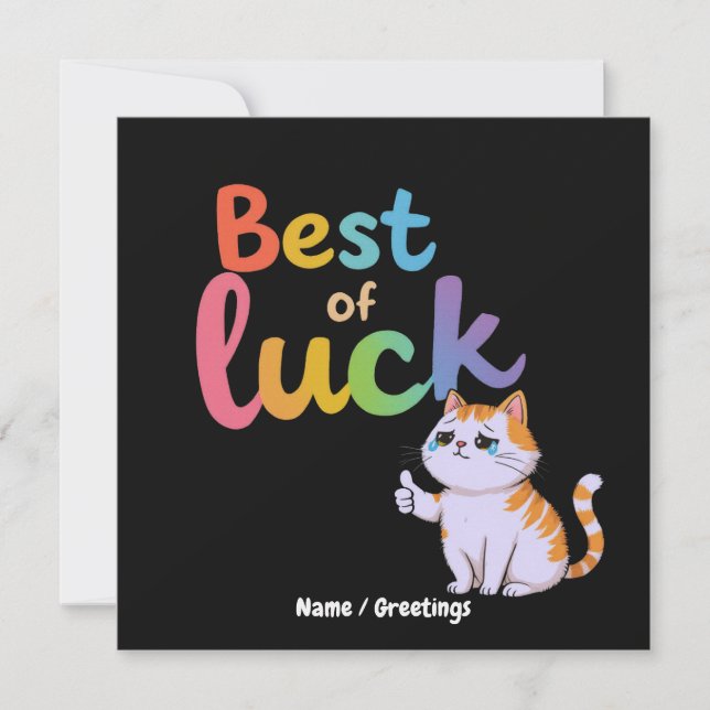 Convites Gato Meme Chorando Ilustração Sarcástica de Boa So (Frente)