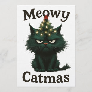 Convites Gato Meowy Catmas Mal-humorado