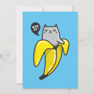 Convites Gato na banana