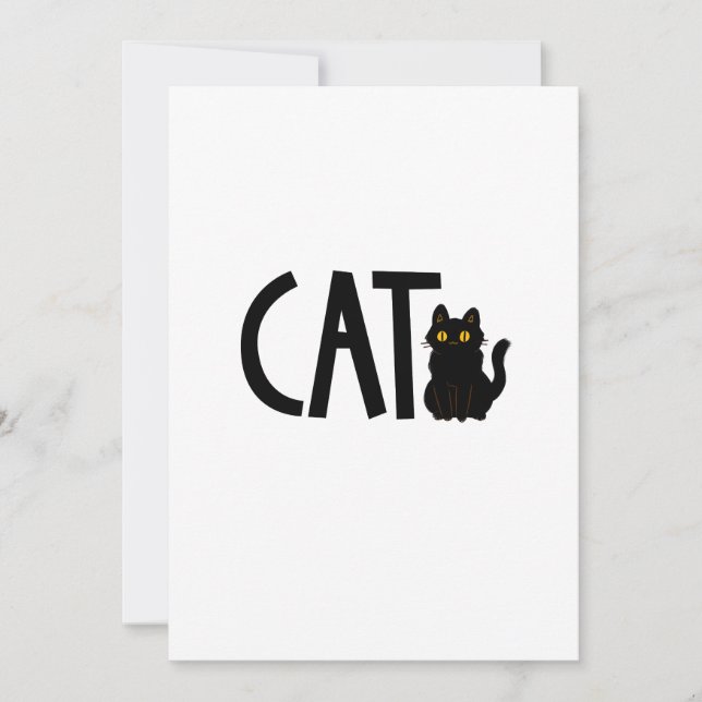 Convites Gato Preto (Frente)