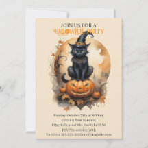 Gato Preto Assustador Halloween