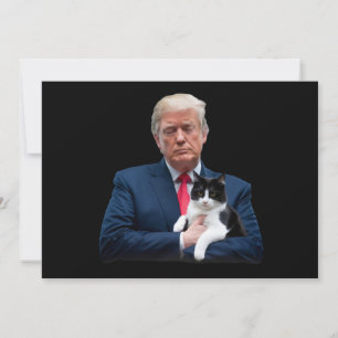 Convites Gato Trump 2024 MAGA Divertido Gato Trump