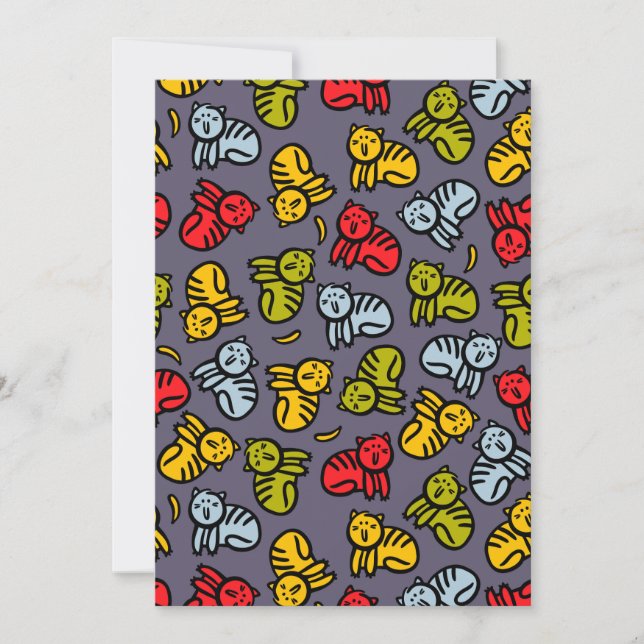 Convites Gatos e bananas (Frente)