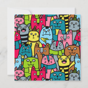 Convites Gatos e gatinhos