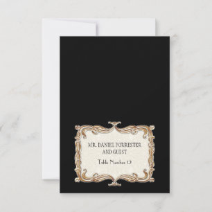 Convites Gatsby Art Deco Nouveau Lace Faux Dourada Tulip