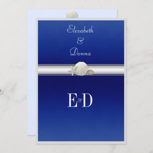 Convites Gay/Casamento lésbicoInvitação Dólar de areia de p