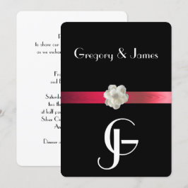 Convites Gay/Convite para Casamento Lésbico e Negro