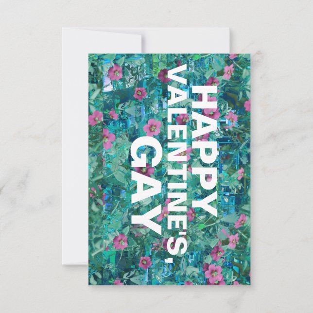 Convites gay de dias de os namorados felizes (Frente)