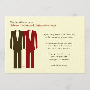 Convites Gay Do The Math Light Autumn Invitations.