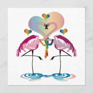 Convites Gay Flamingos