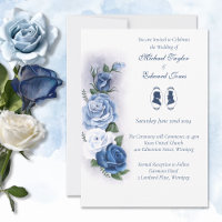 Gay Grooms Regency Rosas azuis