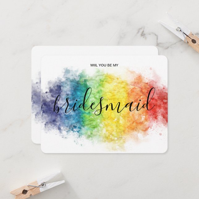 Convites gay LGBT lésbica arco-íris (Frente/Verso In Situ)