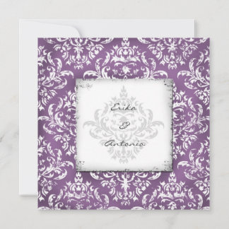 Convites GC| Erika Vintage Damask-EggPlant