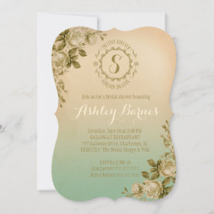 Convites GC in Love Forever in Love Teal Ombre Rosa