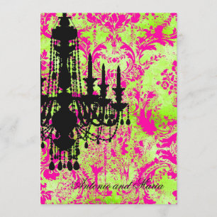 Convites GC Jolie Chandelier Limão Damask