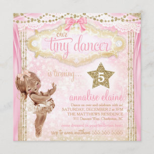 Convites GC Magical Vintage Tiny Dancer Afro-Americano