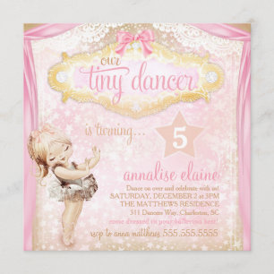 Convites GC Magical Vintage Tiny Dancer Ballerina
