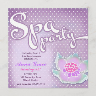 Convites GC Spa Party Lotus Purple