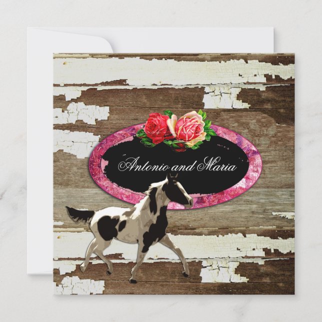 Convites GC| Tinta recortada| Cavalo (Frente)