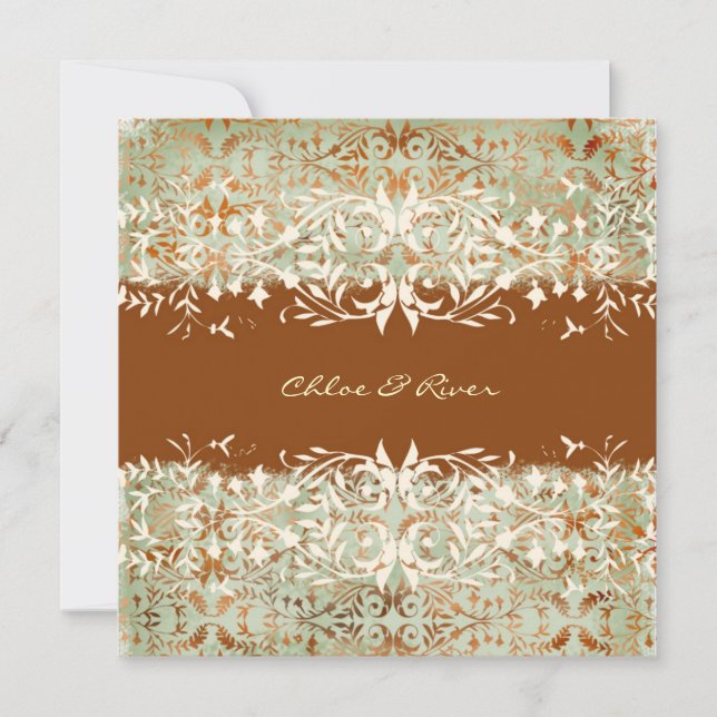 Convites GC| Vintage Melon — Laranja Queimada (Frente)