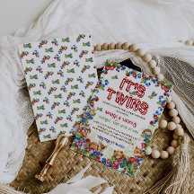 Gêmeos Animais da Floresta Chá de fraldas Russo