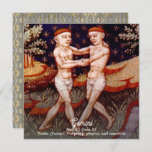 Gemini, a Festa de aniversário dos Sinais Gêmeos Z