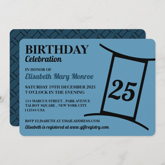 Convites Gemini, Os Gêmeos, Sinal Zodiac Star, Aniversário (Frente/Verso)