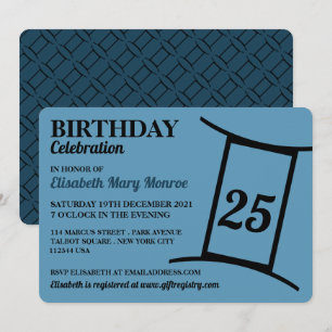 Convites Gemini, Os Gêmeos, Sinal Zodiac Star, Aniversário