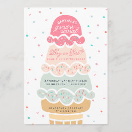 Convites GENDER REVEAL - aqui está a festa do sorvete