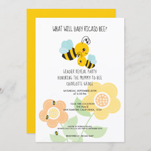 Convites Gênero Bonito Revela O Que Irá Bebê Ser Chá de fra