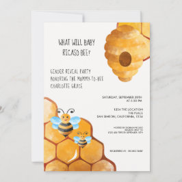 Convites Gênero Bonito Revela O Que Irá Bebê Ser Chá de fra