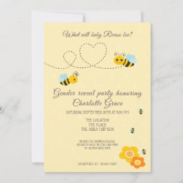 Convites Gênero Bonito Revela O Que Irá Bebê Ser Chá de fra