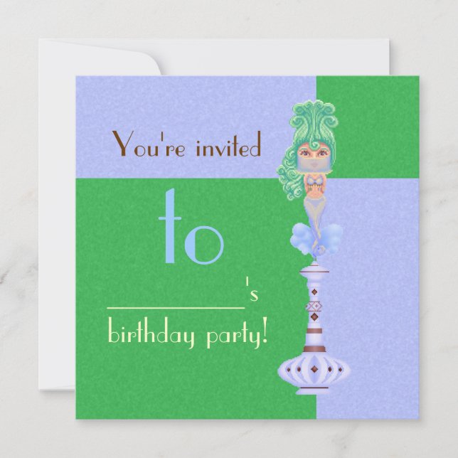 Convites Génios em uma garrafa (Frente)