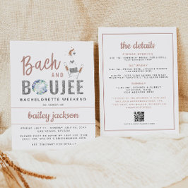 Convites GENNA Bach e Boujee Bachelorette Itinerary
