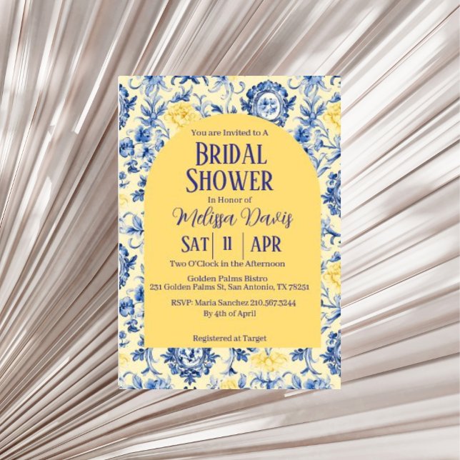 Convites Gentle Chinoiserie Bridal Shower Invitation  (Gentle Bridal Shower Invitation )