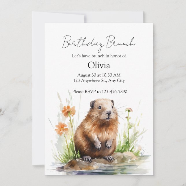 Convites Gentle Guardian of the Meadow (Frente)