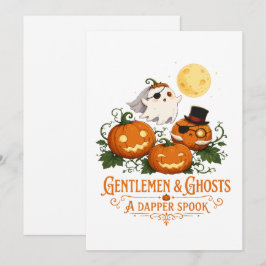 Convites Gentlemen & Fantasmas Halloween