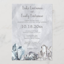Geodo & Pedras Preciosas em Casamento com Aquarela