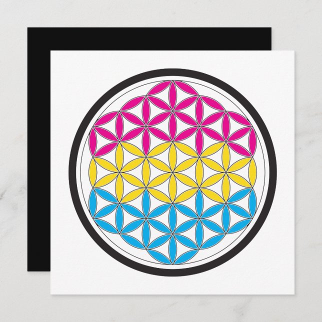 Convites geometria sagrada (Frente/Verso)