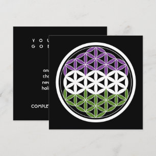 Convites geometria sagrada do gêneroQueer