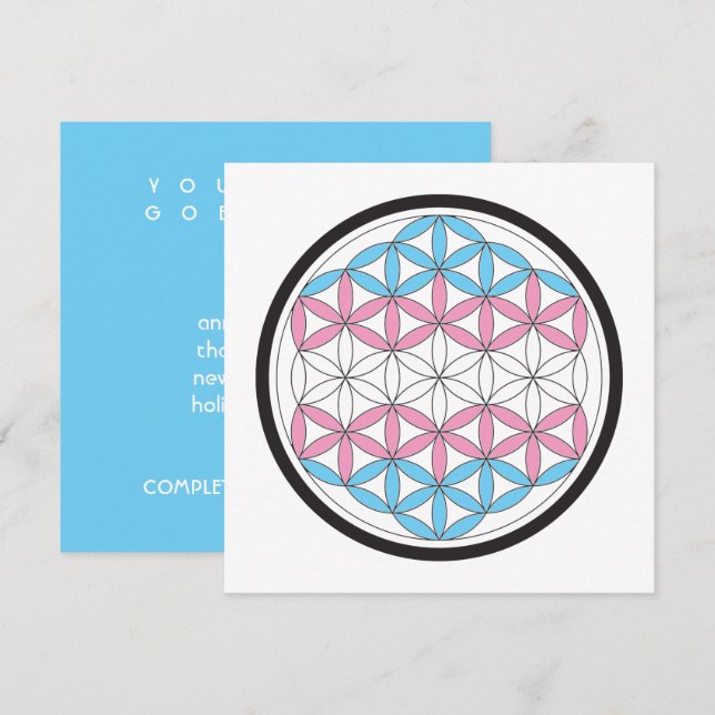 Convites geometria trans sagrada (Frente/Verso)