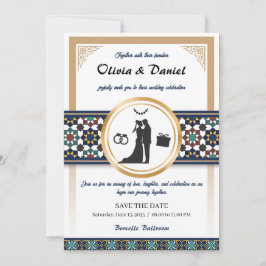 Convites Geometric Bliss Wedding Invitation